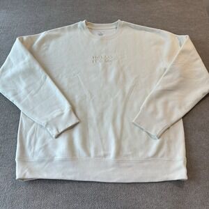 Adele Official Merch Hello It's Me Off White Creame Sweatshirt Sweater Women 2XL